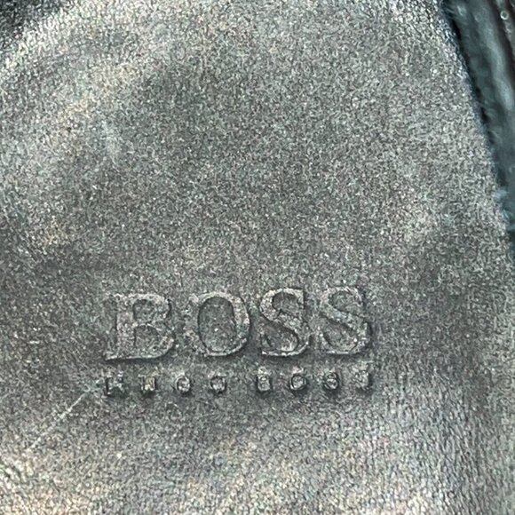HUGO BOSS Black Leather Lace Up Oxford Dress Shoes Office Formal Prom - EUC - 12 main image 8